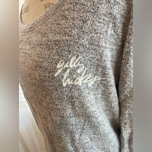 Gilly Hicks soft grey sweater/ long sleeve cotton top